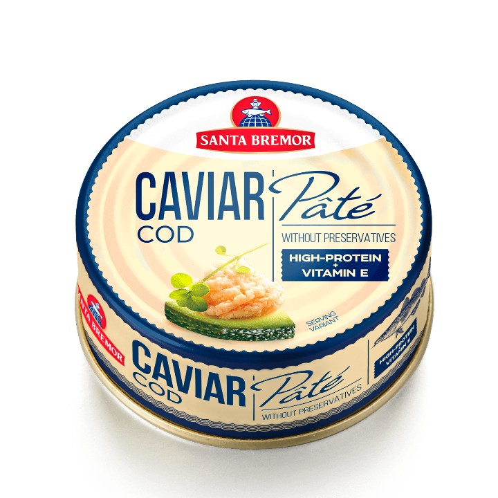 Delicacy Atlantic cod caviar "Pate" pasteurized