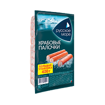 Crab sticks &quot;Russian Sea&quot; imitation pasteurized frozen 400 g