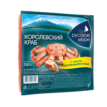Crab sticks &quot;King crab&quot; imitation with crab meat pasteurized chilled 250g