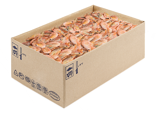 Shrimps “Northern” with head in shell boiled IQF 3000 g