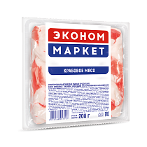 Crab meat &quot;Econom&quot; imitation pasteurized chilled 200 g