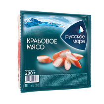 Crab meat &quot;Russian sea&quot; imitation pasteurized chilled 200 g