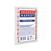 Crab sticks &quot;Econom&quot; imitation pasteurized chilled 100 g