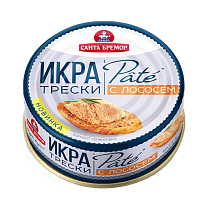 Delicacy cod caviar with salmon &quot;Pate&quot;  pasteurized