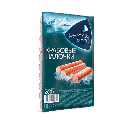 Crab sticks "Russian Sea" imitation pasteurized, frozen 200 g