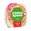 Culinary fish product. ''Snow crab'' salad with crab meat imitation 1/250 polymer pack