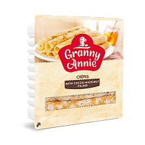 Crepes “Granny Annie” with cocoa-hazelnut filling