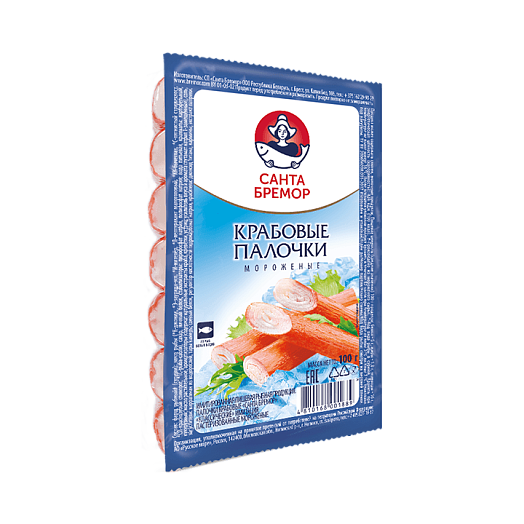 Crab sticks "Santa Bremor" "Classic" imitation pasteurized frozen 100 g