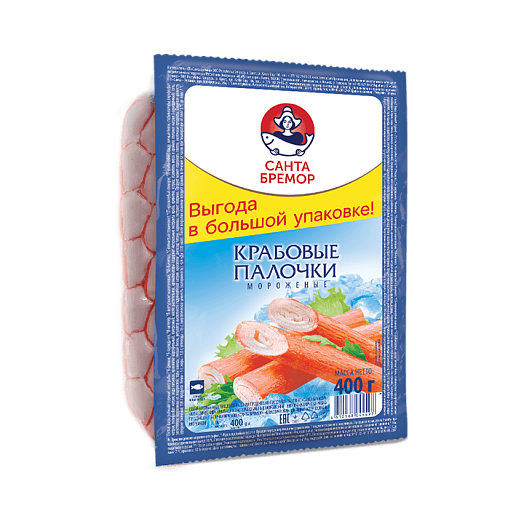 Crab sticks "Santa Bremor" "Classic" imitation pasteurized frozen 400 g