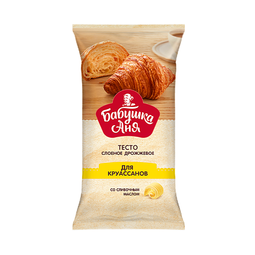Danish pastry dough for croissants "Granny Annie" (with yeast) 400 g