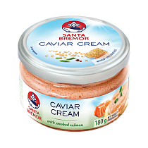 Delicacy capelin caviar &quot;Caviar Cream&quot; with smoked salmon
