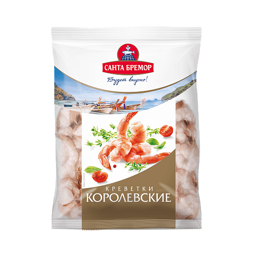 Shrimp meat vannamei with tail segment "Royal" boiled IQF