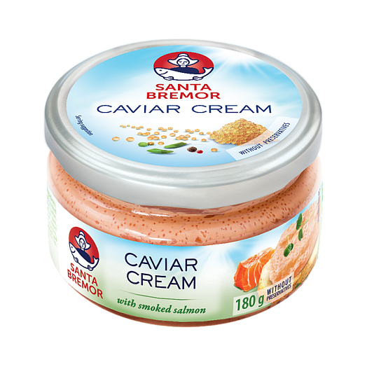 Delicacy capelin caviar "Caviar Cream" with smoked salmon 180 g