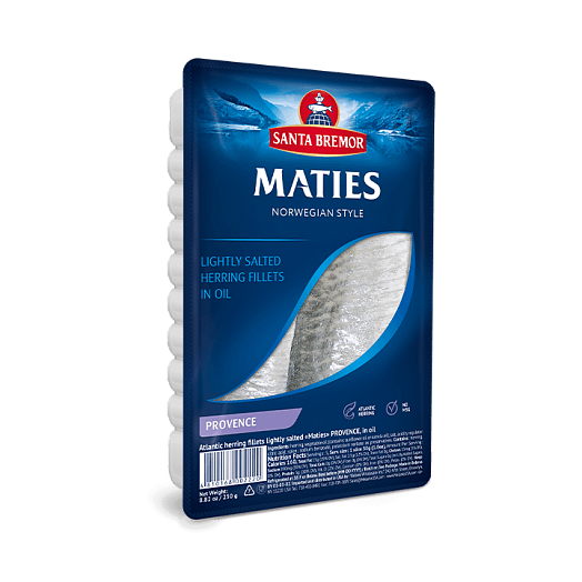 Herring fillets "Maties" "Provence" in oil