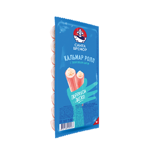 Squid sticks "Squid roll" imitation with cheese pasteurized chilled 180 g