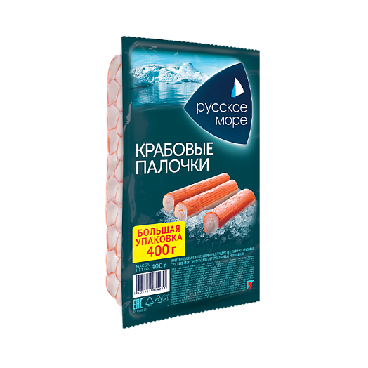 Crab sticks "Russian Sea" imitation pasteurized frozen 400 g