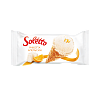 &quot;SOLETTO RICOTTA ORANGE'' Cream ice-cream with ''ricotta'' flavour, orange filling and cocoa containing glaze with cinnamon extract in sugar wafer cone 75 g