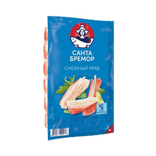 Crab sticks "Snow crab" imitation pasteurized frozen 150 g