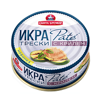Delicacy сod caviar with krill &quot;Pate&quot; pasteurized
