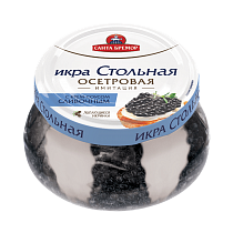 Sturgeon caviar &quot;Stolnaya&quot; imitation with creamy sauce 220 g